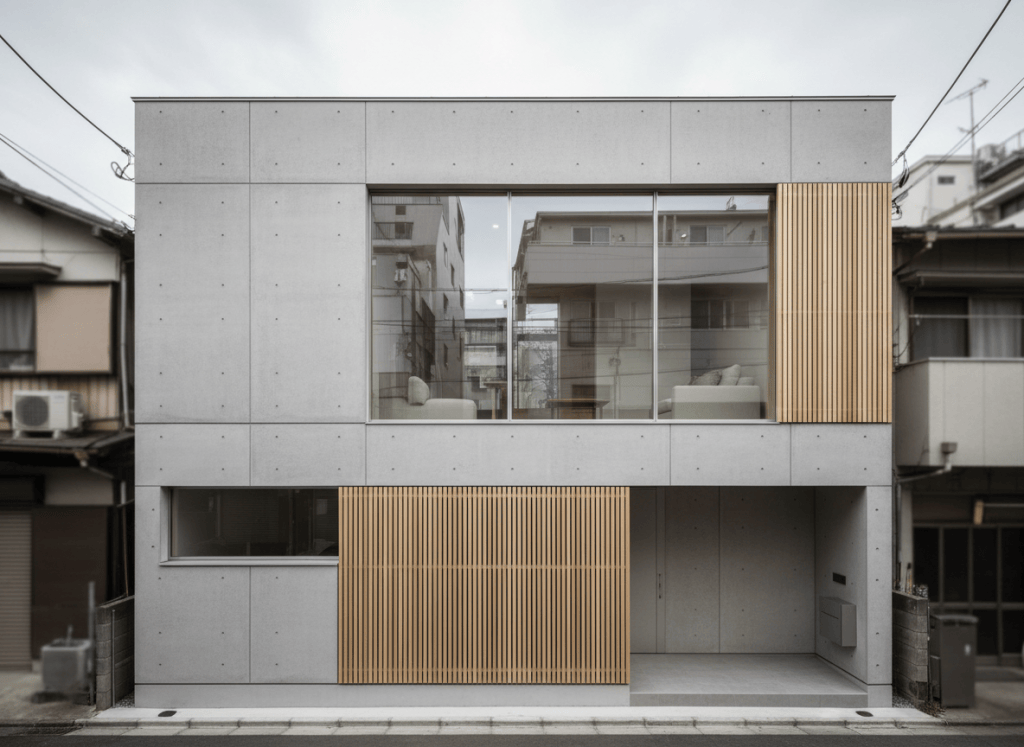 2階リビングを想定した現代的な新築戸建のイメージ